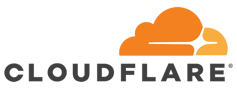 Cloudflare logo.