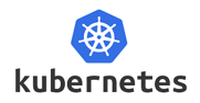 Kubernetes logo.